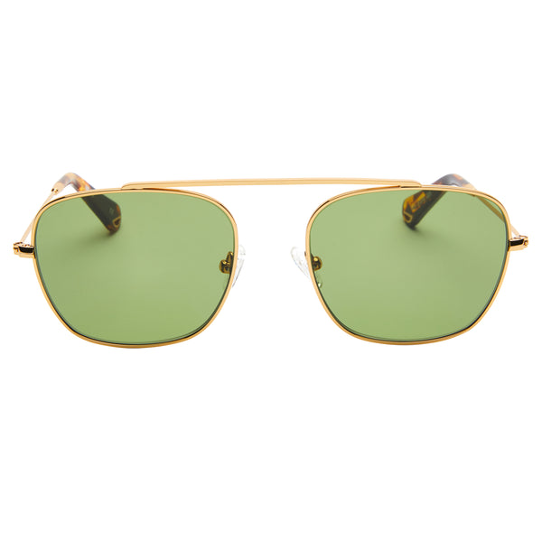 South 2 - Vintage Gold with Green lens